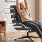 Pasukamas čenilinis krėslas su juosmens pagalvėle