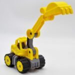 Patvarus mini ekskavatorius su minkštais ratais