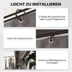 Paviliono šoninių sienelių komplektas su langais ir užtrauktukais 3x3 m – Paveikslėlis 6