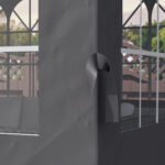 Paviliono šoninių sienelių komplektas su langais ir užtrauktukais 3x3 m – Paveikslėlis 9