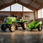 Pedalinis traktorius Claas Terra Maxx su priekaba ir atidaromu variklio dangciu 1