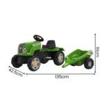 Pedalinis traktorius Claas Terra Maxx su priekaba ir atidaromu variklio dangciu 4