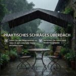 Pergola 3x3m su nuožulniu stogu atspari oro sąlygoms – Paveikslėlis 4