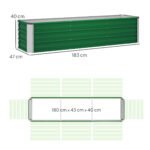 Plieninė pakelta lysvė su 3 sodinimo skyriais ir atviru dugnu – Paveikslėlis 3