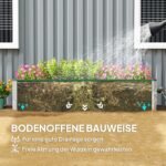 Plieninė pakelta lysvė su 3 sodinimo skyriais ir atviru dugnu – Paveikslėlis 4