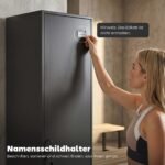 Plieninė spinta su rakinamomis durimis ir drabužių kabykla – Paveikslėlis 7