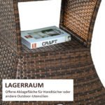 Poliratano sodo staliukas su skėčio stovu – Paveikslėlis 6