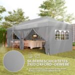 Pop-up paviljonas 6x3 m su nuimamomis šoninėmis sienelėmis ir UV apsauga – Paveikslėlis 5