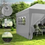 Pop-up paviljonas 6x3 m su nuimamomis šoninėmis sienelėmis ir UV apsauga – Paveikslėlis 6
