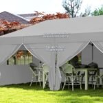 Pop-up paviljonas 6x3 m su nuimamomis šoninėmis sienelėmis ir UV apsauga – Paveikslėlis 7