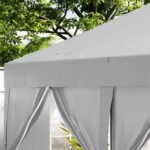 Pop-up paviljonas 6x3 m su nuimamomis šoninėmis sienelėmis ir UV apsauga – Paveikslėlis 8