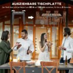 Prailginamas lauko valgomojo stalas su aliuminio rėmu ir lengvai prižiūrimu stalviršiu – Paveikslėlis 4