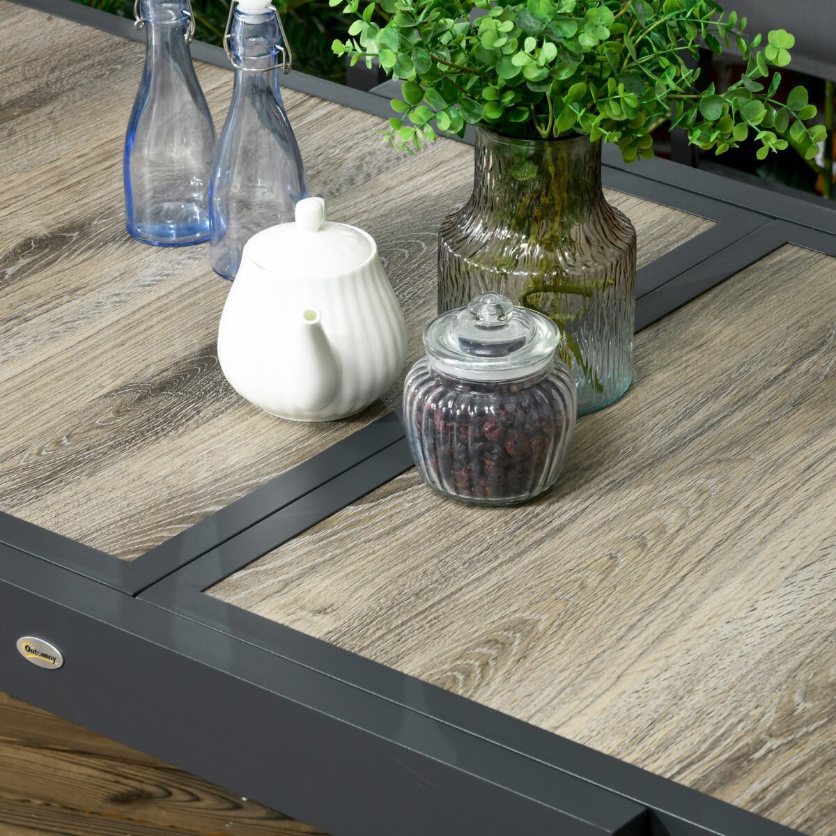 Prailginamas lauko valgomojo stalas su aliuminio rėmu ir lengvai prižiūrimu stalviršiu – Paveikslėlis 7