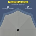 Prie sienos statomas skėtis nuo saulės su stovu terasai – Paveikslėlis 7