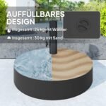 Pripildomas skėčio stovas iki 30 kg su reguliuojamu tvirtinimu 36/38/48 mm kotams – Paveikslėlis 5