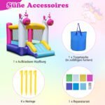 Pripučiama pilis su čiuožykla ir šokinėjimo zona (Daugiaspalvė) – Paveikslėlis 3