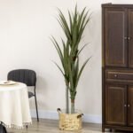 Realistiška 190 cm aukščio dirbtinė juka vazone – Paveikslėlis 7