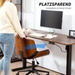 Reguliuojamo aukščio biuro kėdė su lenkto medžio apvalkalu – Paveikslėlis 7
