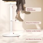 Reguliuojamo aukščio ir 360° pasukamos baro kėdės su plieniniu rėmu 2 vnt. komplektas – Paveikslėlis 7
