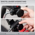 Reguliuojamo aukščio ir ilgio pedalinis treniruoklis kojoms ir rankoms