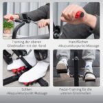 Reguliuojamo aukščio ir ilgio pedalinis treniruoklis kojoms ir rankoms