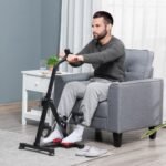 Reguliuojamo aukščio ir ilgio pedalinis treniruoklis kojoms ir rankoms
