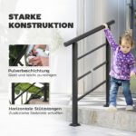 Reguliuojamo kampo laiptų turėklas 1-3 laipteliams – Paveikslėlis 5