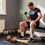 Reguliuojamo svorio hantelis 5-25 kg – taupantis vietą – Paveikslėlis 2