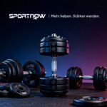 Reguliuojamo svorio hantelis 5-25 kg – taupantis vietą – Paveikslėlis 9