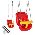 Reguliuojamos vaikiškos sūpuoklės su atlošu ir apsauginiu barjeru