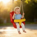 Reguliuojamos vaikiškos sūpuoklės su atlošu ir apsauginiu barjeru – Paveikslėlis 7