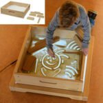 Šviesos stalas piešimui su smėliu ir priedais – Paveikslėlis 3