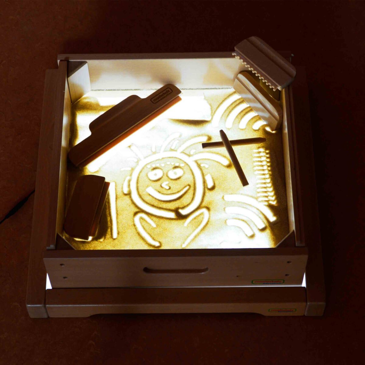 Šviesos stalas piešimui su smėliu ir priedais – Paveikslėlis 5