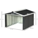 Robotinės vejapjovės garažas atsparus rūdims 86 x 100 x 63 cm – Paveikslėlis 3