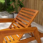 Saulės gultas iš pušies medienos, visiškai atlošiamas – Paveikslėlis 7