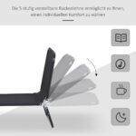 Saulės gultas su 5 reguliuojamų padėčių atlošu ir greitai džiūstančiu audiniu – Paveikslėlis 4