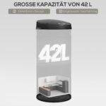 Sensorinė nerūdijančio plieno šiukšliadėžė su švelniu uždarymu, 42 l – Paveikslėlis 5