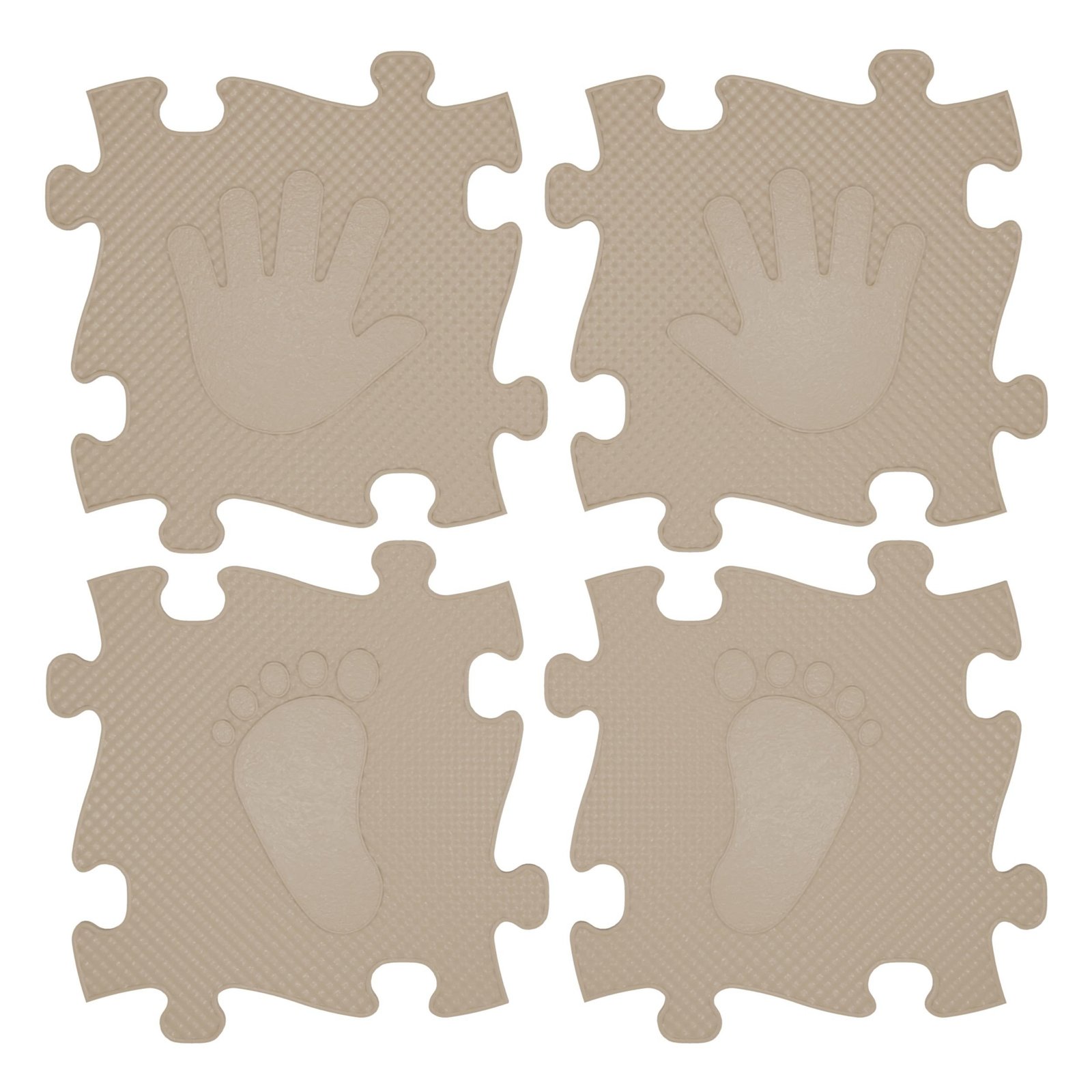 Sensorinis ortopedinis kilimėlis-dėlionė su rankų ir pėdų atspaudais