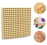 Sieninė edukacinė STEM lenta su montavimo skydeliu 40x40 cm