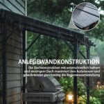 Sieninė grilio pavėsinė su UV apsauga 50% 2,44 x 1,48 m – Paveikslėlis 4