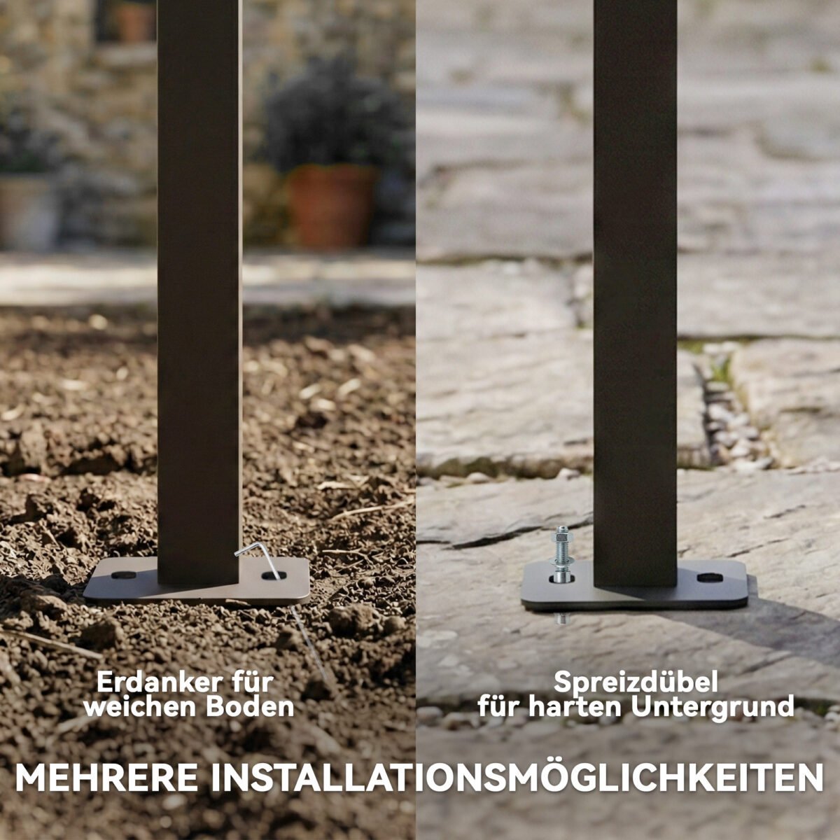 Sieninė pergola su reguliuojama stogo danga 4x3 m – Paveikslėlis 7