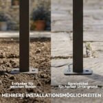 Sieninė pergola su reguliuojama stogo danga 4x3 m – Paveikslėlis 7