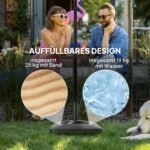 Pripildomas plastikinis skėčio stovas su ratukais – Paveikslėlis 5