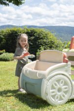 Sodo žaidimų visureigis vaikams su čiuožykla ir smėlio dėže – Paveikslėlis 2