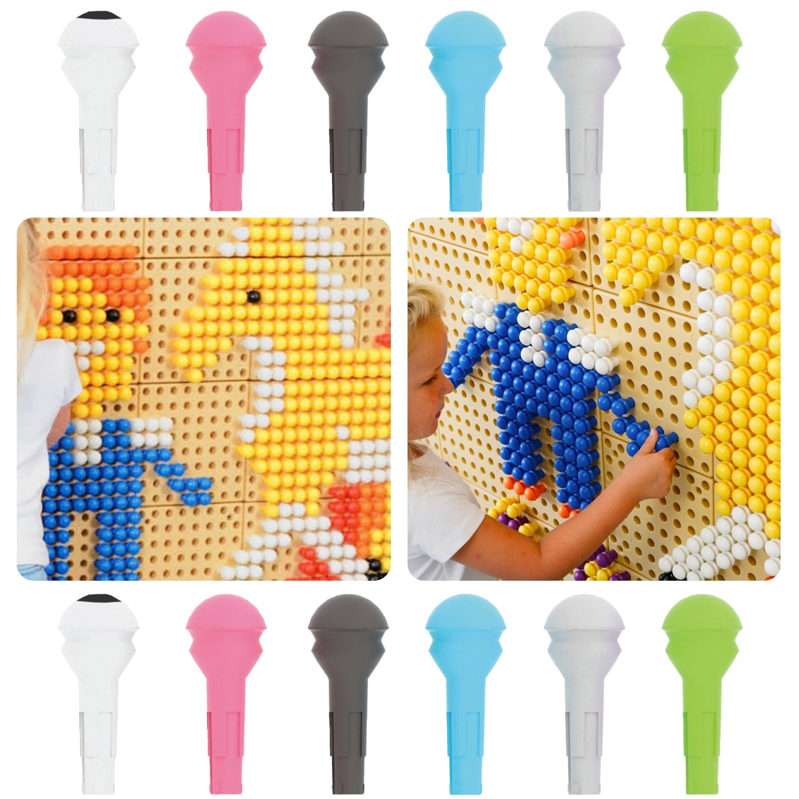 Spalvoti smeigtukai lavinamosioms lentoms