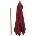 Stačiakampis sodo skėtis su 3 padėčių pasvirimo mechanizmu – Paveikslėlis 7