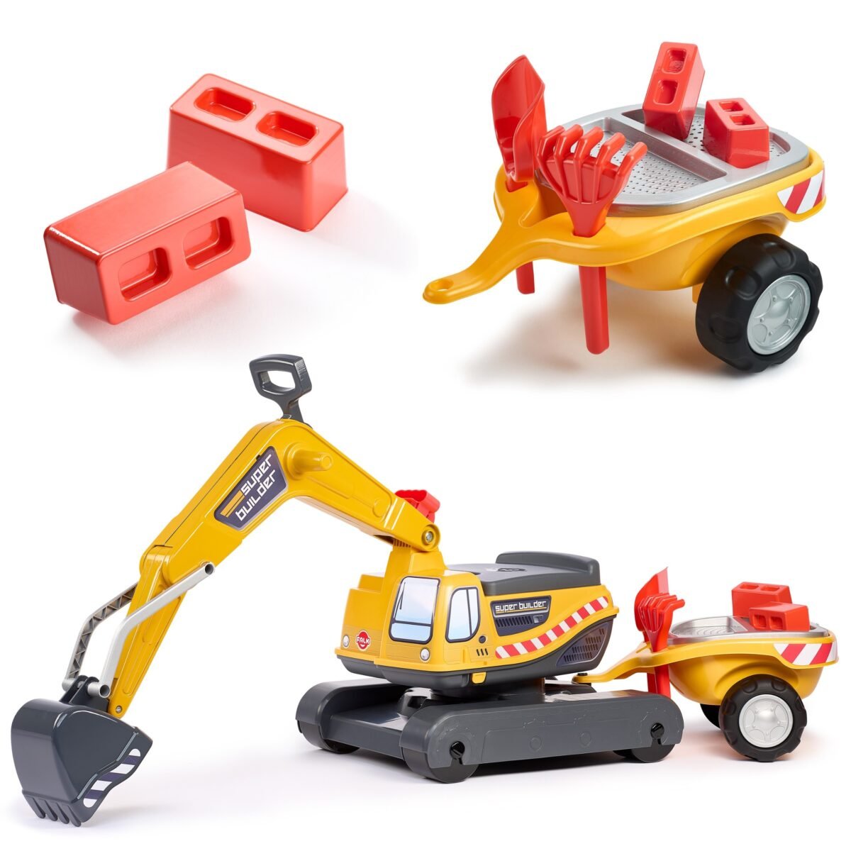 Statybų ekskavatorius su priekaba ir priedais – Paveikslėlis 15