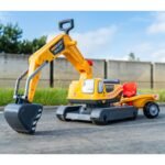 Statybų ekskavatorius su priekaba ir priedais – Paveikslėlis 4