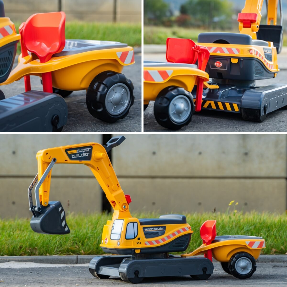 Statybų ekskavatorius su priekaba ir priedais – Paveikslėlis 7