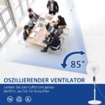 Stovimas ventiliatorius su reguliuojamu aukščiu ir nuotoliniu valdymu – Paveikslėlis 6